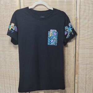 EUC Fresh Laundry Rick & Morty Anti Social Science Club Graphic Tee Men's Small